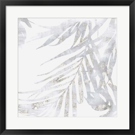 Framed Faded Leaves II Print