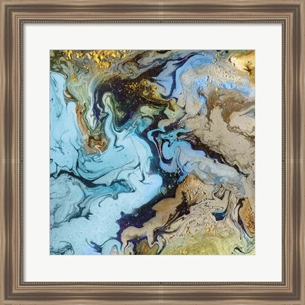 Framed Marble I Print