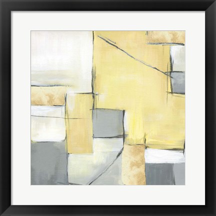 Framed Golden Abstract II Print