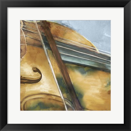 Framed Musical Violin Print