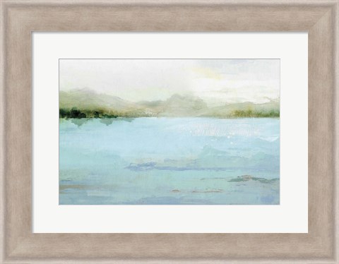 Framed Blue Lake Print