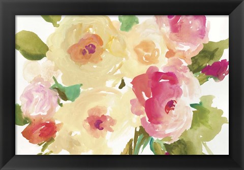 Framed Yellow Roses Print