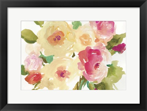 Framed Yellow Roses Print