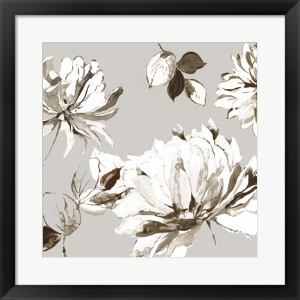 Framed Botanical Gray II Print