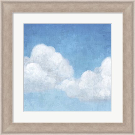 Framed Cloudy I Print