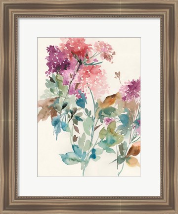 Framed Sweet Hydrangea I Print