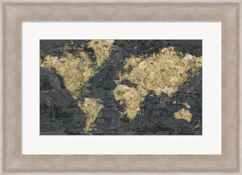 Framed World Map Print