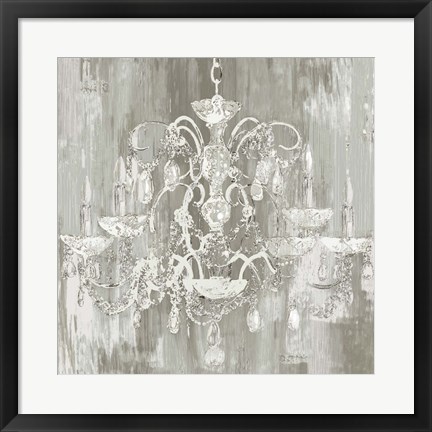 Framed Crystal Chandelier Print