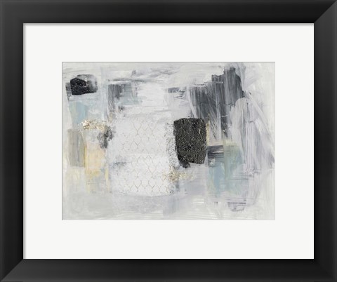 Framed Baroque Abstract I Print