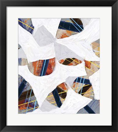 Framed Cube Leaves I Print