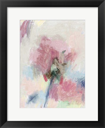 Framed Pastel Floral II Print