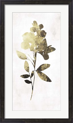 Framed Gold Botanical I Print
