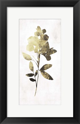 Framed Gold Botanical I Print