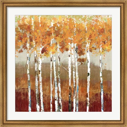 Framed Golden Landscape Print