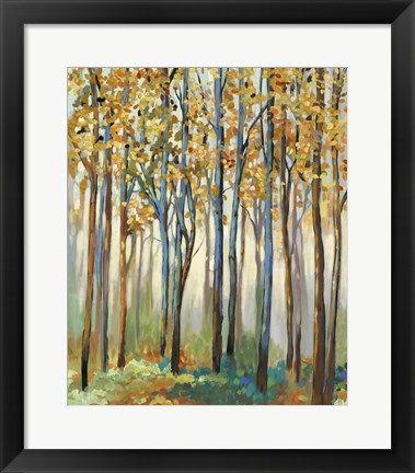 Framed Golden Leaves Print