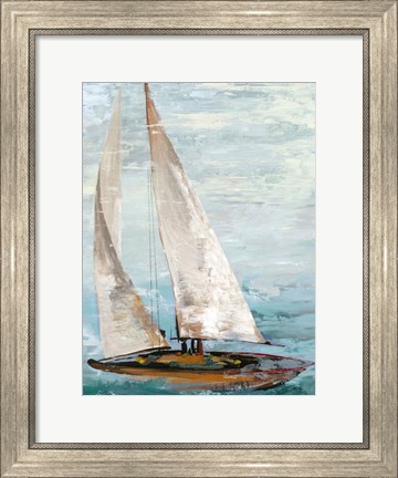 Framed Quiet Boats III Print