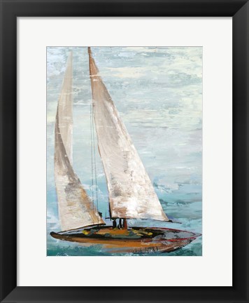 Framed Quiet Boats III Print