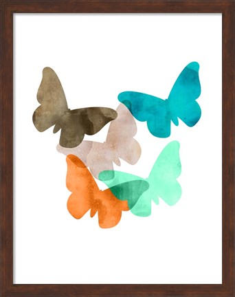 Framed Mod Butterflies Print