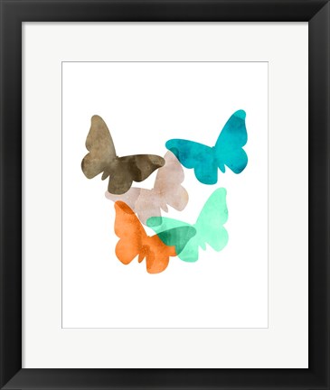 Framed Mod Butterflies Print