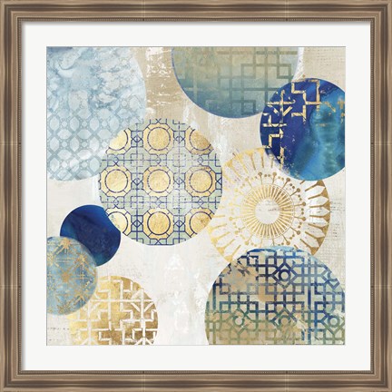 Framed Gold Rings II Print