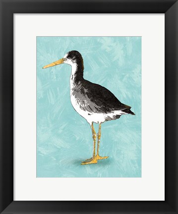 Framed Seashore Bird III Print