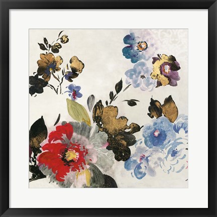 Framed French Flower I Print