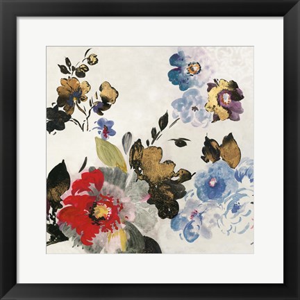 Framed French Flower I Print