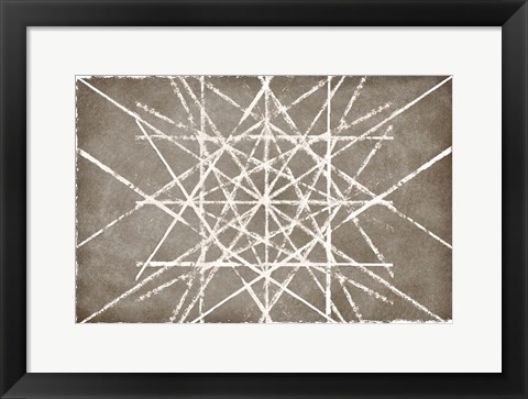 Framed Grey Geo II Print