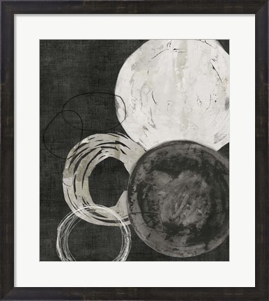 Framed Black Rings Print
