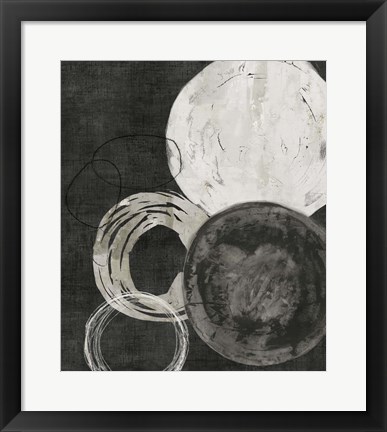 Framed Black Rings Print