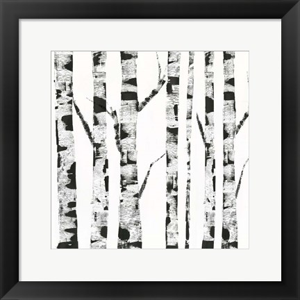 Framed White Birch Print