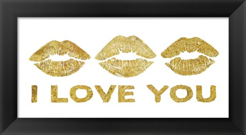 Framed Lip Love 3 Print