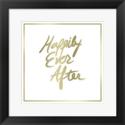 Framed Happily Ever After Border Print