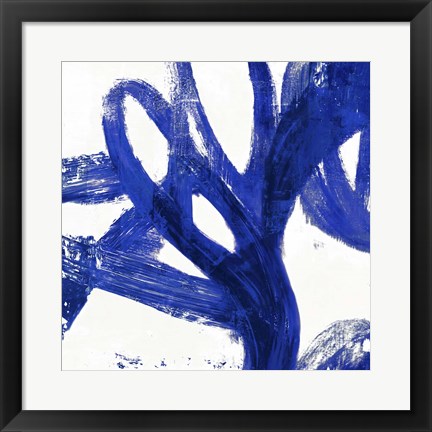 Framed Tenderness Indigo Print