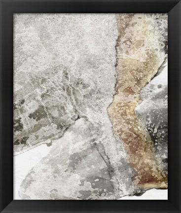 Framed Scattered Rocks II Print