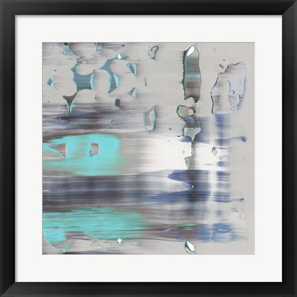 Framed Blue Swim II Print