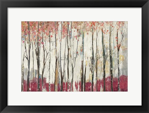 Framed Pink Forest Print