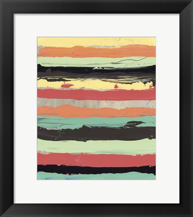 Framed Alt Stripes II Print