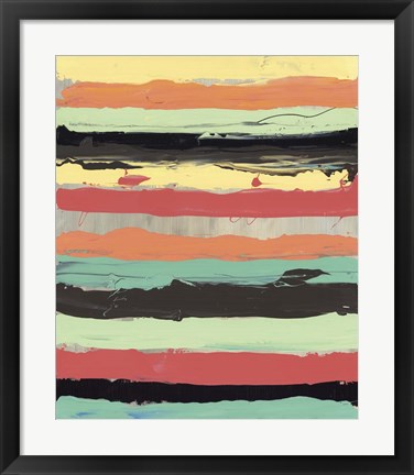 Framed Alt Stripes II Print