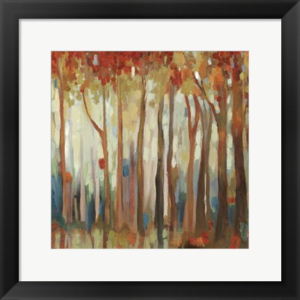 Framed Marble Forest II Print