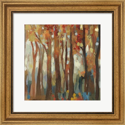 Framed Marble Forest III Print