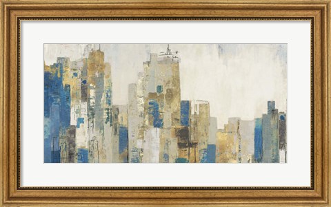 Framed Wide City Blues Print
