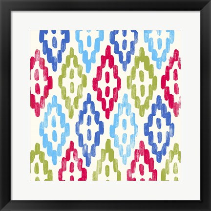 Framed Tribal Bright I Print