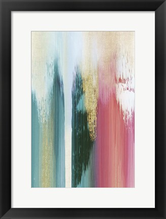 Framed Multicolor Streak Print