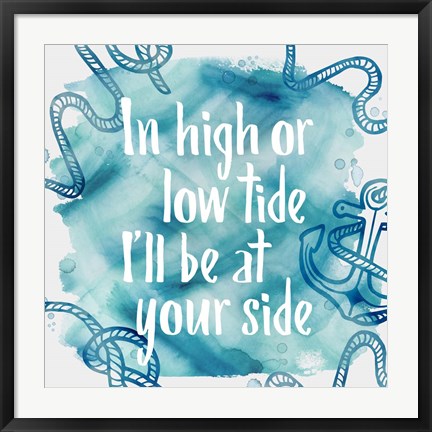 Framed In High Tide Print