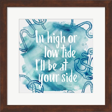 Framed In High Tide Print