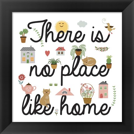 Framed No Place Like Home Print