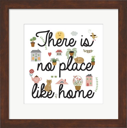 Framed No Place Like Home Print