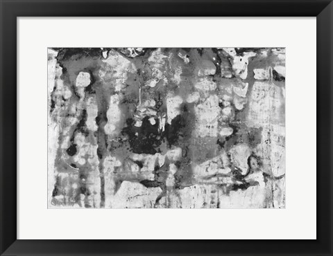 Framed Black and White Abstract II Print