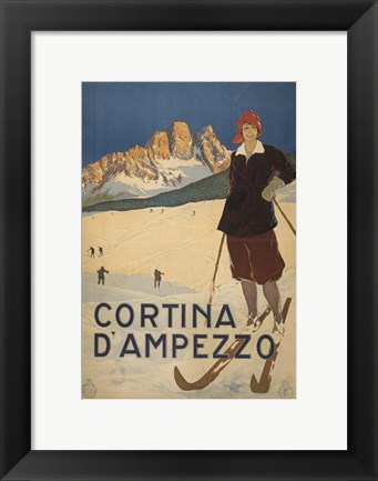 Framed Cortina D Ambrezzo Print